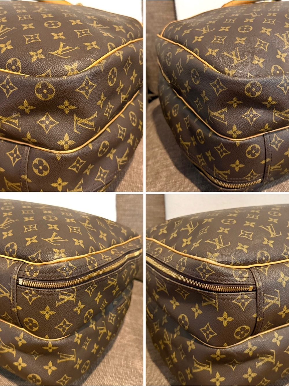 Authentic Louis Vuitton Alizé Poche travel bag M41393 brown monogram LV unisex - Picture 14 of 16
